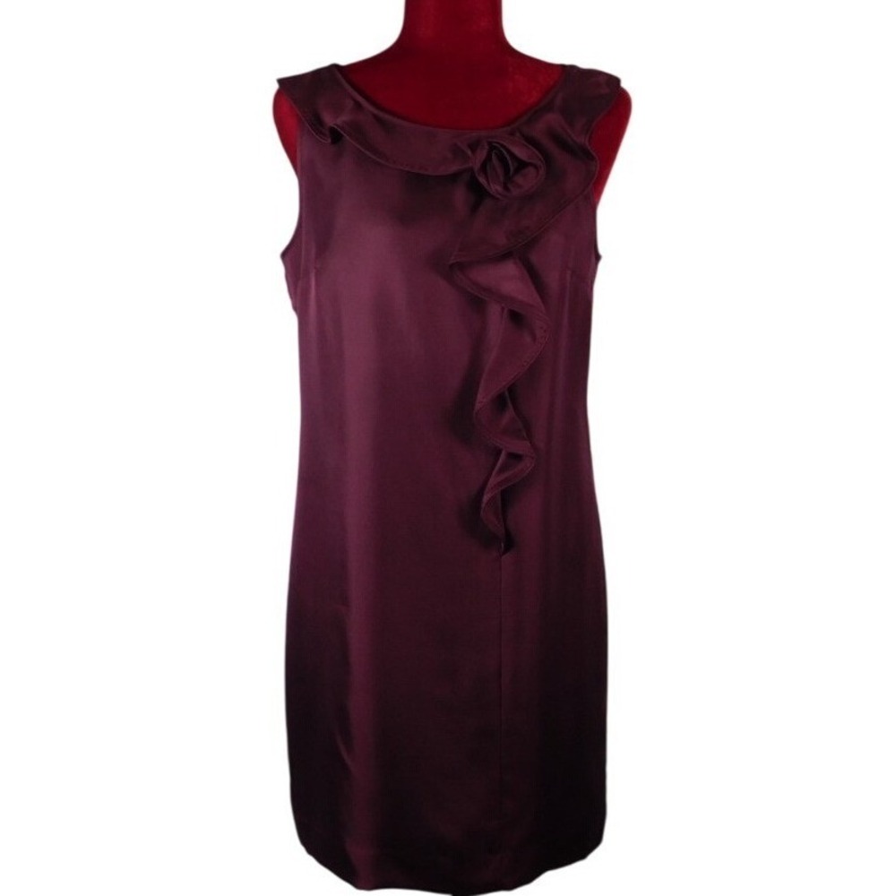 Banana Republic 100% Silk Sheath Lined Cocktail Dress Size 10